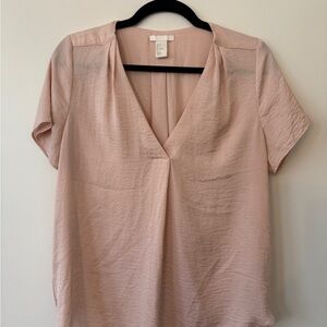 Women's Blush V-Neck Top